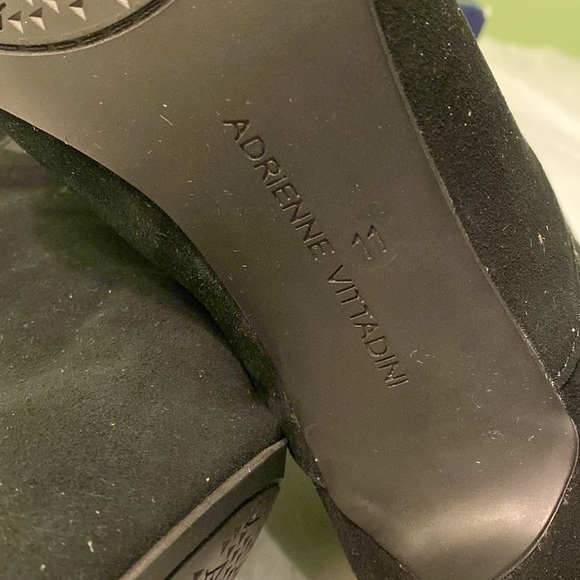 ADRIENNE VITTADINI SANDE LEATHER POINTED TOE ANKLE, BLACK 11 M, NEW - Picture 12 of 14